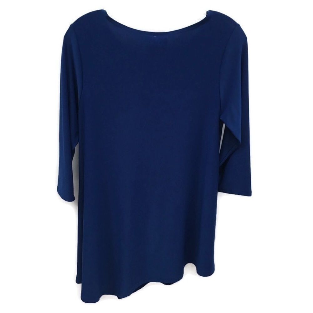 Pretty Woman cobalt blue asymmetrical tunic - Picture 2 of 2